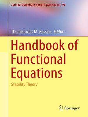 cover image of Handbook of Functional Equations